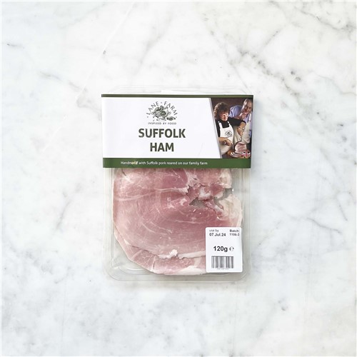 HAM PLAIN COOKED LANE FARM SL 120G