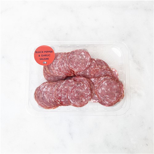 SALAMI  BL PEPPER & GARLIC SL LISHMANS 250G